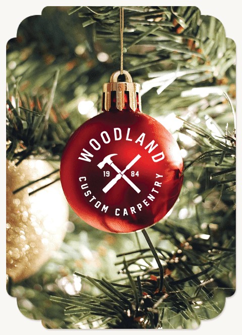 Company Ornament Business Holiday Cards