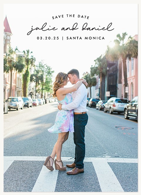 Minimal Arch Save the Date Cards