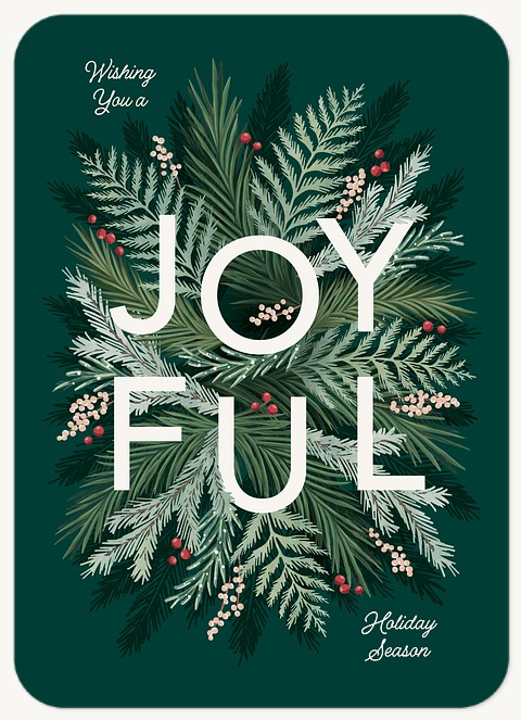 Winter Foliage Business Holiday Cards