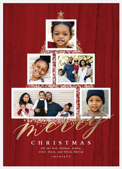 Tree Chic Holiday Photo Cards
