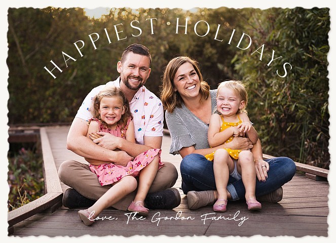 Simple Elegance Personalized Holiday Cards