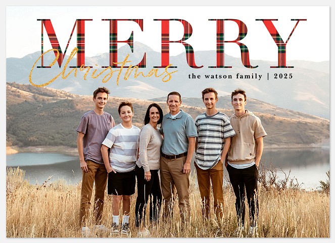 Highland Christmas Holiday Photo Cards