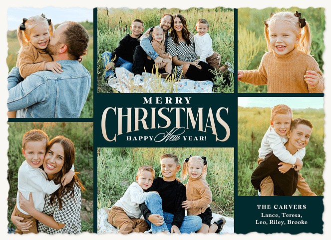 Classic Message Personalized Holiday Cards