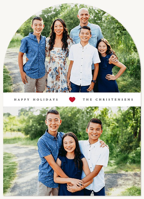 Little Heart Personalized Holiday Cards