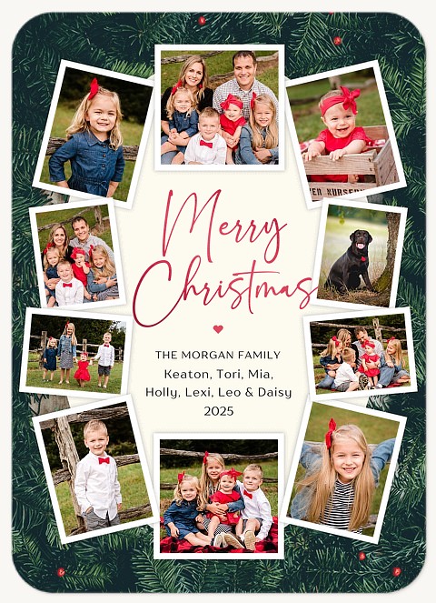 Cozy Wreath Personalized Holiday Cards