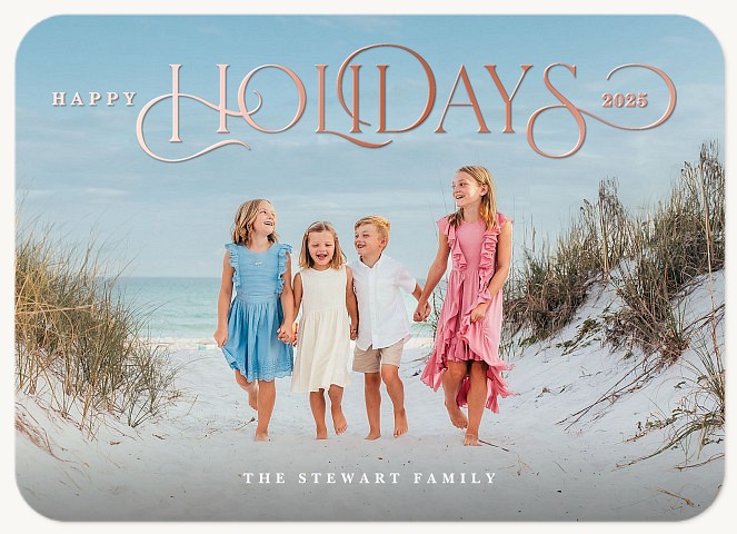 Grand Holiday Personalized Holiday Cards