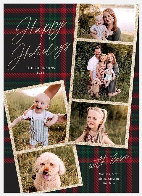 Festive Filmstrip Holiday Photo Cards