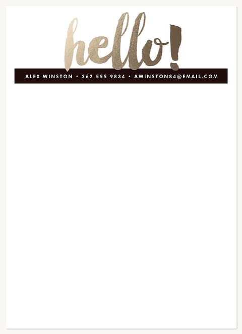 Gilded Greeting Stationery