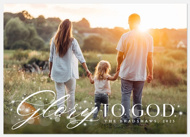 Gleaming Glory Holiday Photo Cards