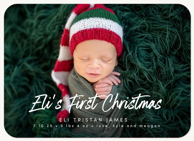 Tiny Christmas Joy Personalized Holiday Cards