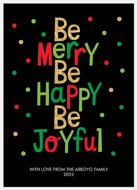 Festive Flair Holiday Photo Cards