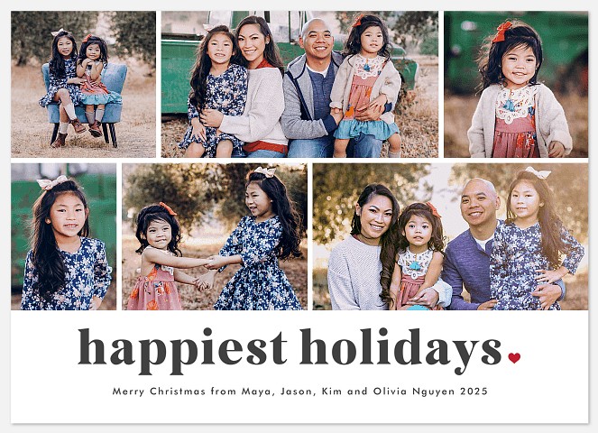 With Love Holiday Photo Cards