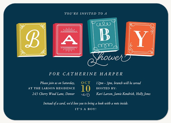 Enchanting Storybook Baby Shower Invites