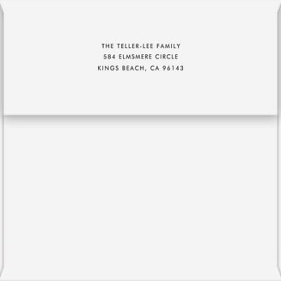 Modern Minimalist Return Address Envelopes