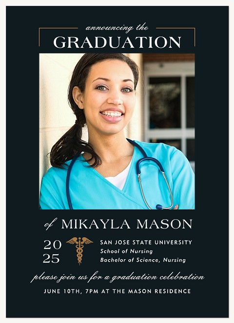 Medical Achievement Graduation Announcements