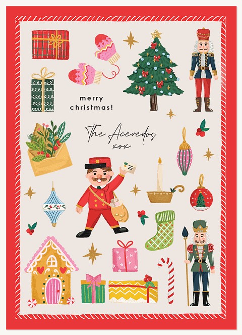 My Favorite Things Personalized Holiday Cards