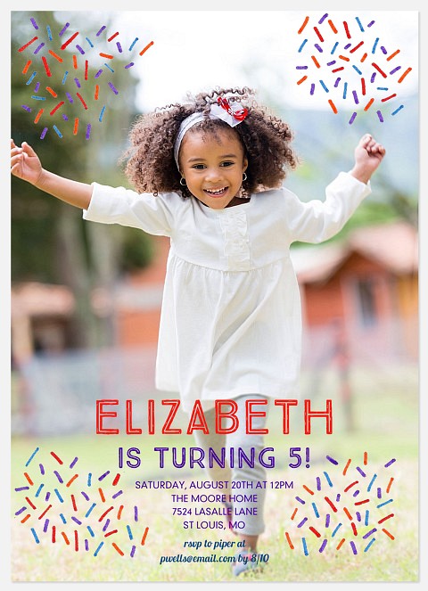 Confetti Corners Kids' Birthday Invitations