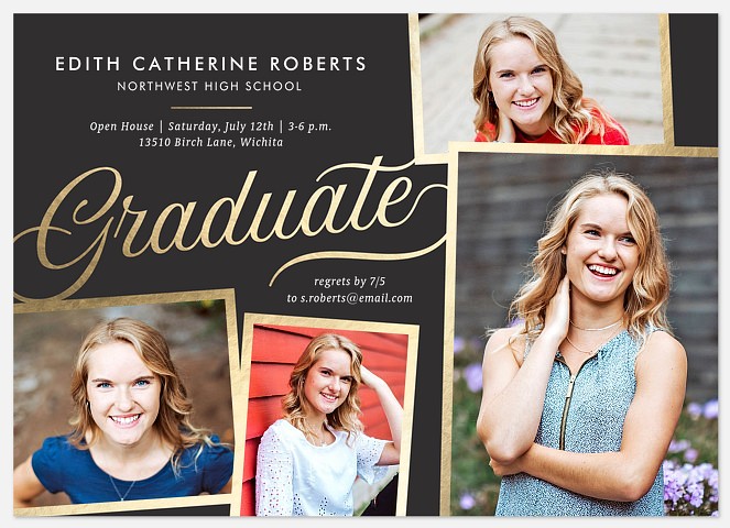 Golden Snapshots Graduation Cards