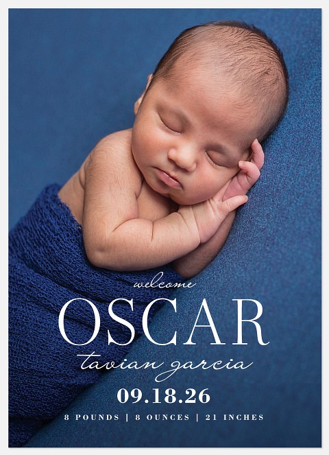 Baby Bliss Baby Birth Announcements