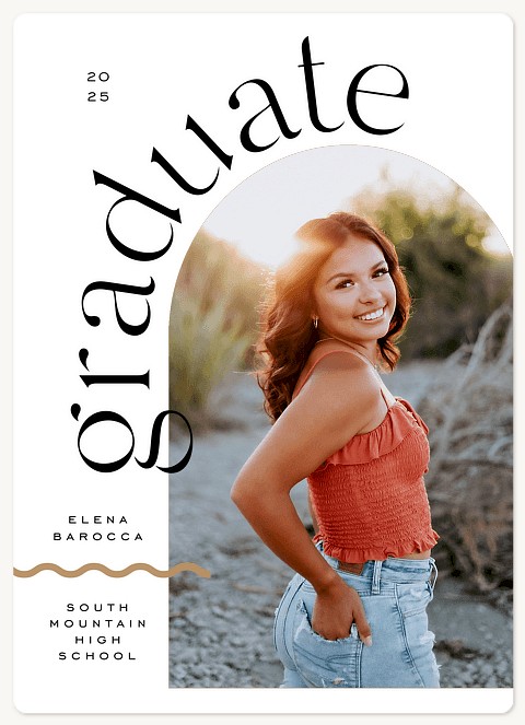 Arched Grad Graduation Announcements