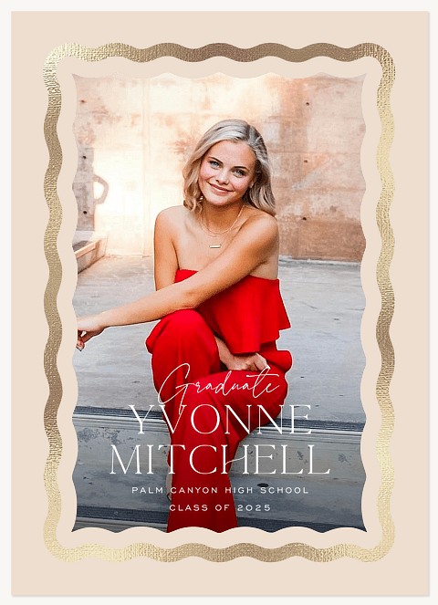Golden Wave Graduation Cards