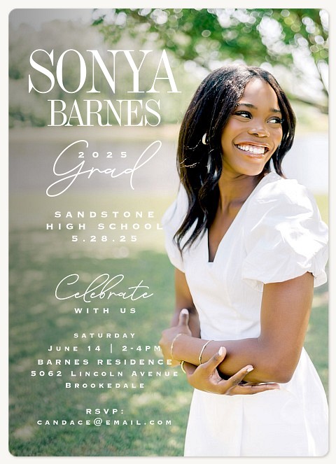 Eloquent Grad Graduation Invitations