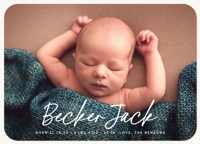 Mod Marked Baby Announcements