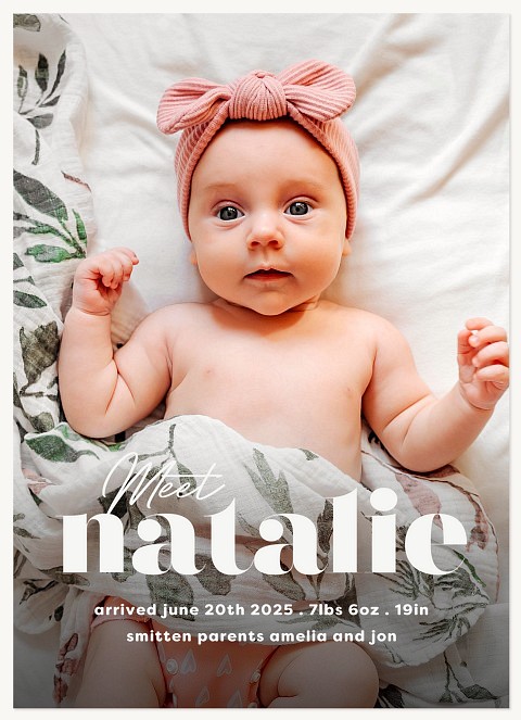 Sweet Intro Baby Announcements