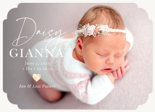 Big Script Baby Announcements
