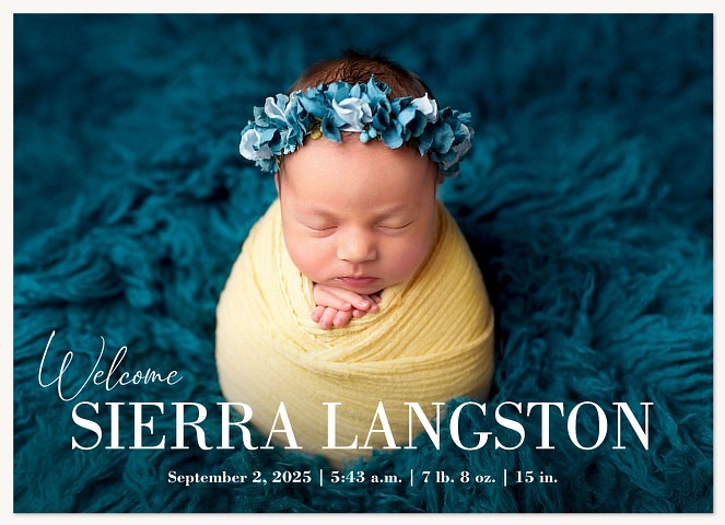 Little Welcome Baby Announcements