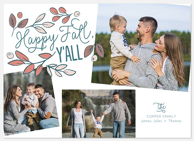 Happy Fall Y'all Thanksgiving Cards