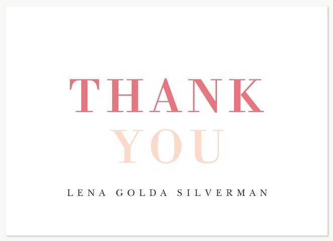 Feminine Flair Thank You Cards 