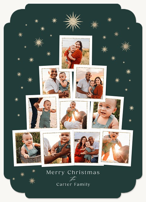 Celestial Tree Personalized Holiday Cards