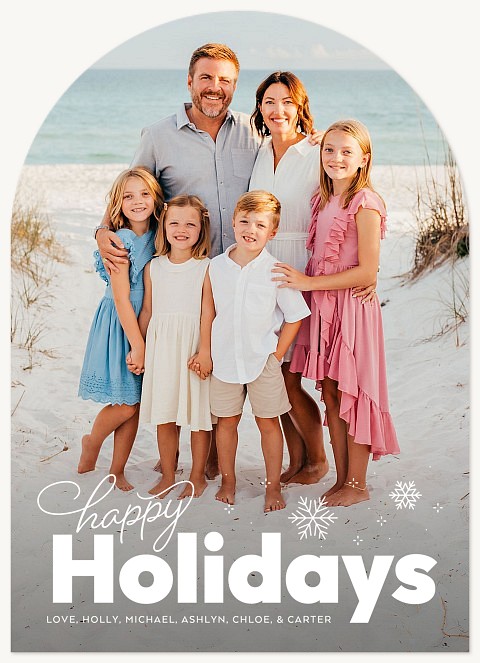 Tiny Flurries Personalized Holiday Cards