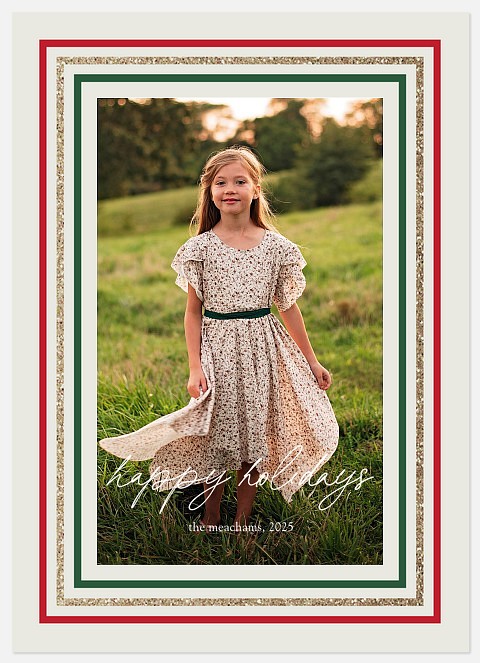 Triple Frame Holiday Photo Cards
