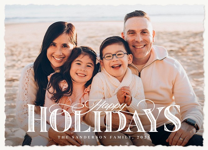 Decorative Type Personalized Holiday Cards