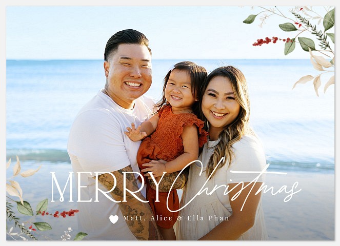 Beautifully Written Holiday Photo Cards