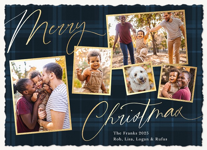 Scripted Sentiments Personalized Holiday Cards