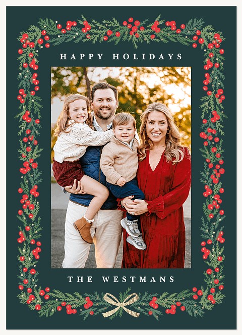 Holiday Trimmings Personalized Holiday Cards