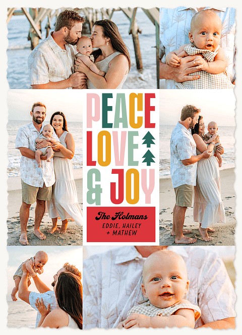 Crafty Peace Personalized Holiday Cards