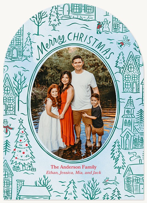 Winter Village Christmas Cards