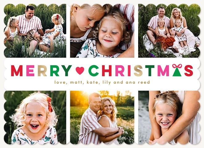 Colorful & Vibrant Personalized Holiday Cards