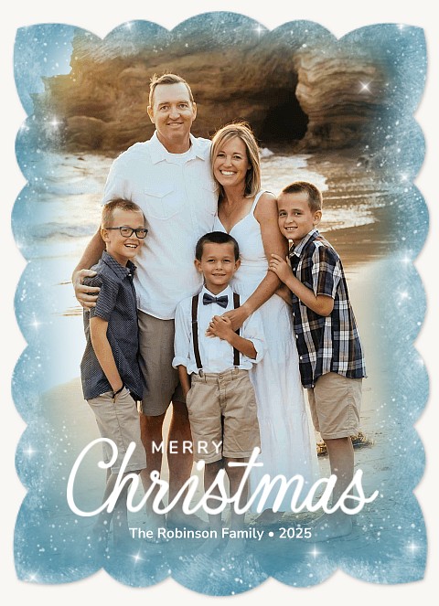 Frosted Way Personalized Holiday Cards