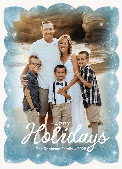 Frosted Way Personalized Holiday Cards