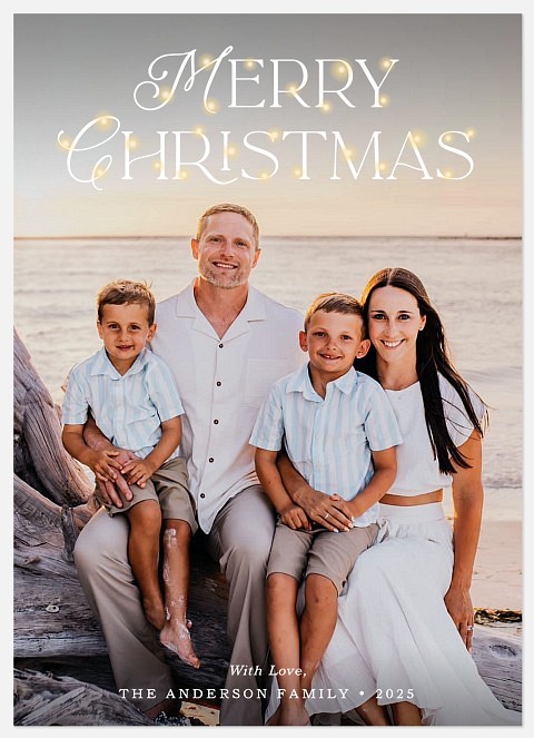 Twinkle Elegance Holiday Photo Cards