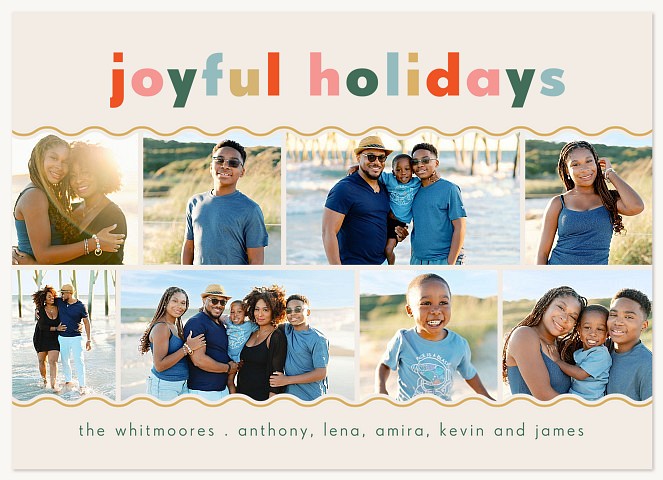 Playful Joy Personalized Holiday Cards