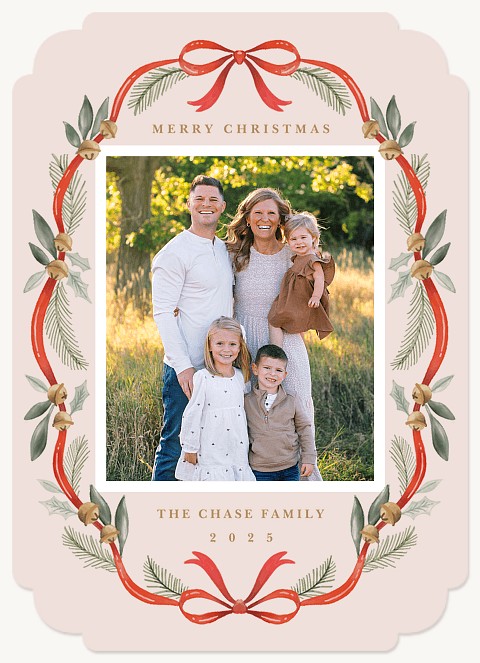 Bells & Bows Personalized Holiday Cards