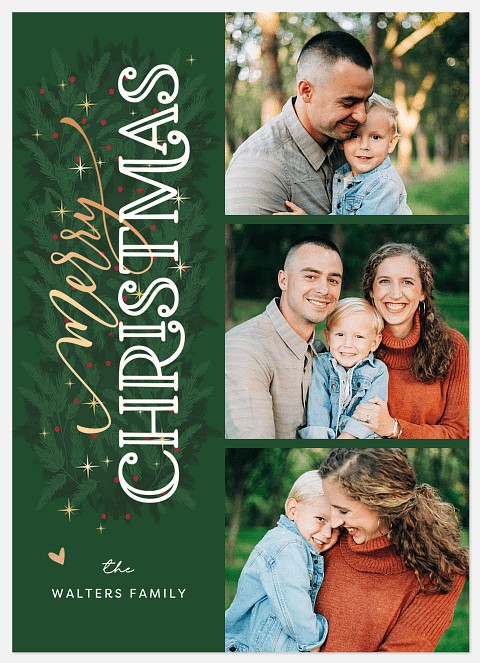 Pine & Portraits Holiday Photo Cards