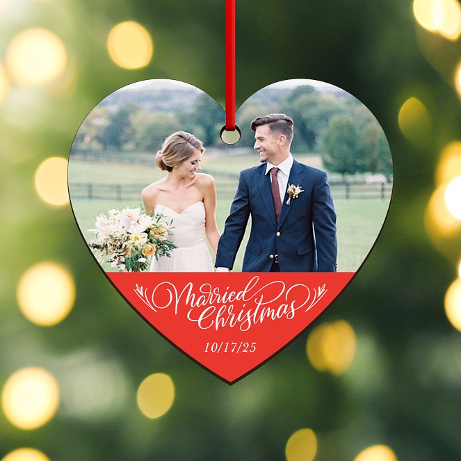 One Heart Custom Ornaments