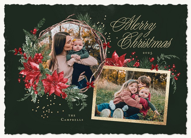 Festive Collage Personalized Holiday Cards